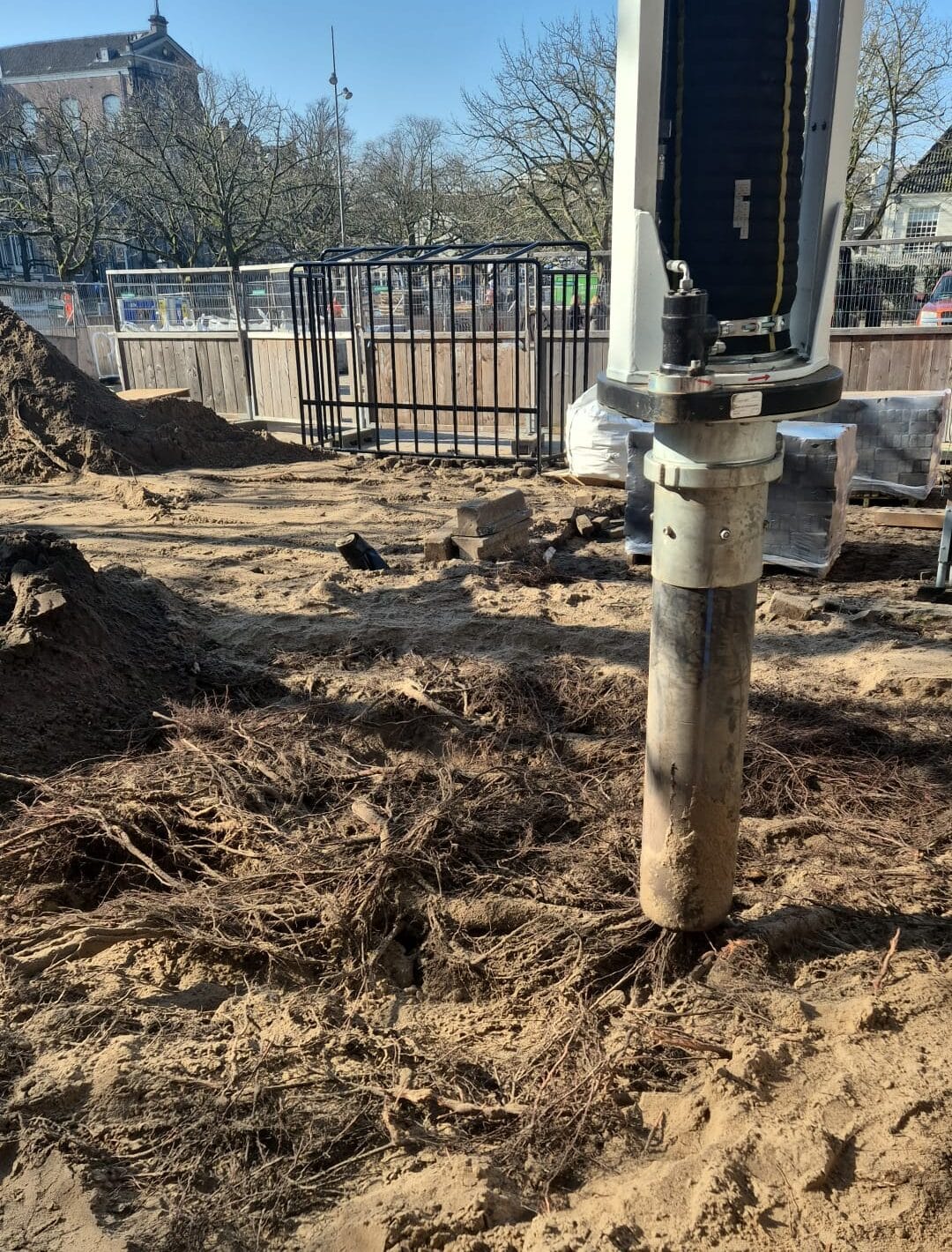 De zuigmachine in actie